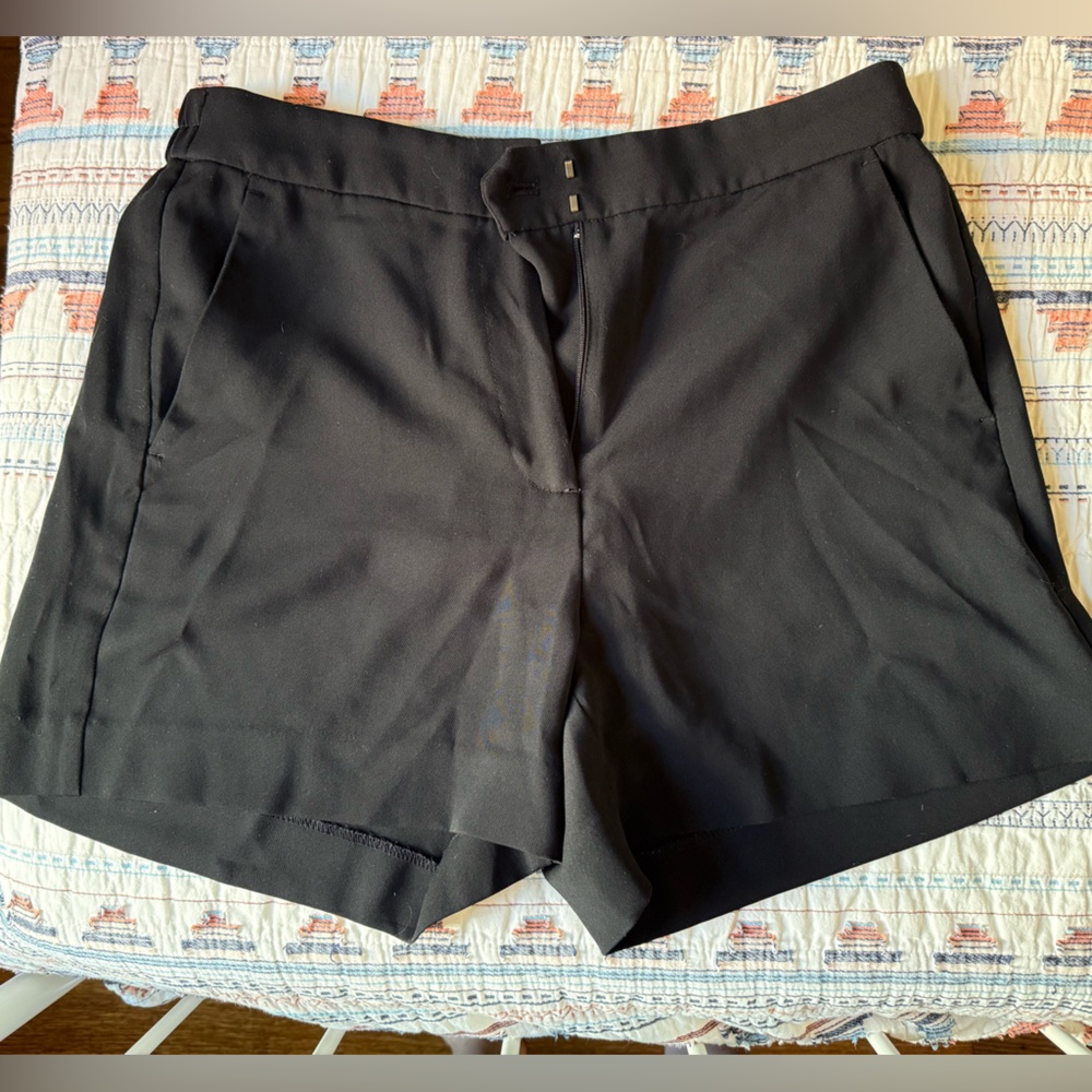 J. Crew Black Elastic Waist Dress Shorts